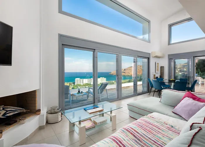 Luxury Oceania With Private Infinity Pool فيلة لينثوس